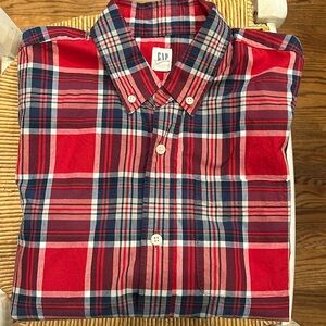 Gap boy plaid button down dress shirt (sz. 12)